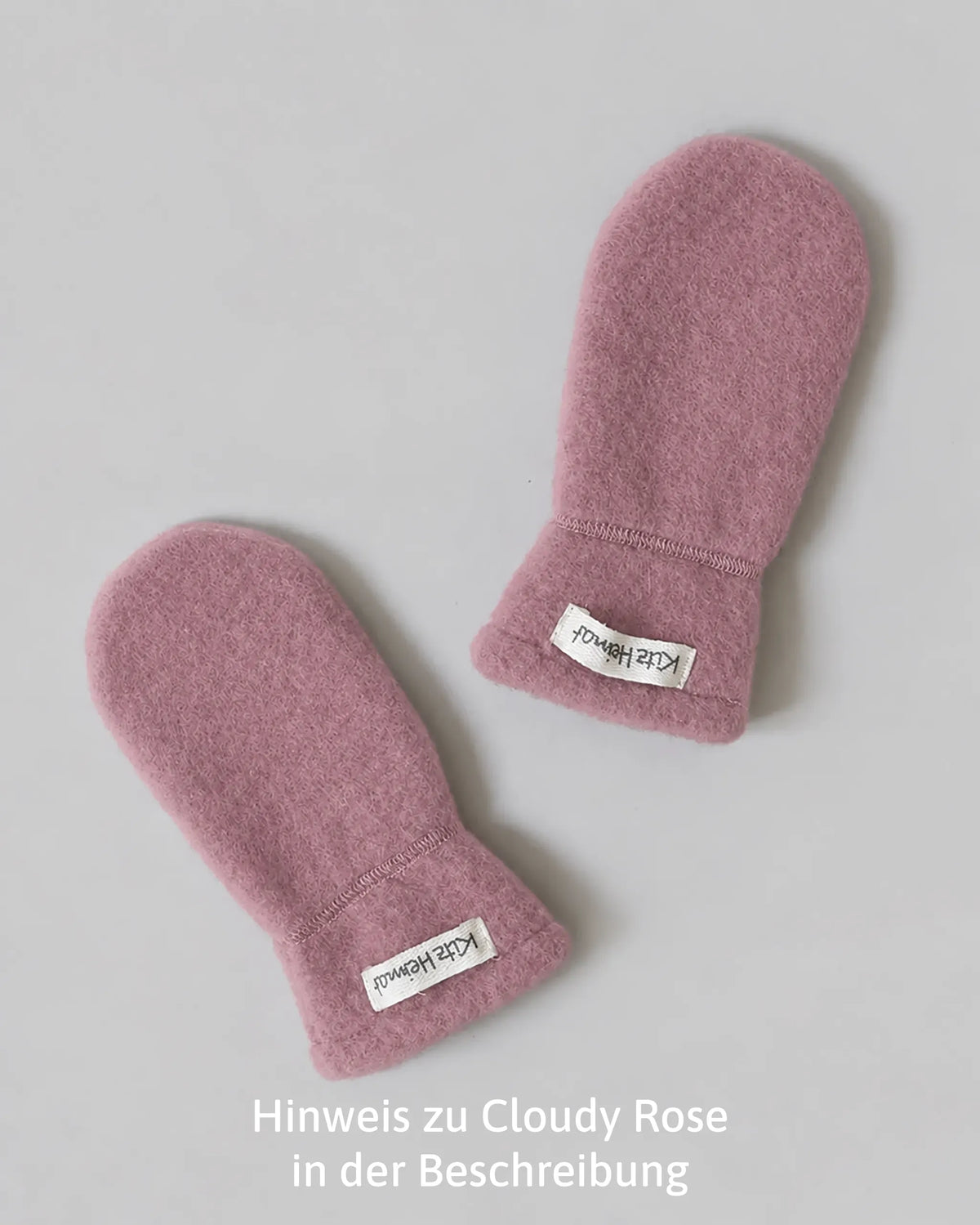 Wollfleece Fäustlinge - Cloudy Rose