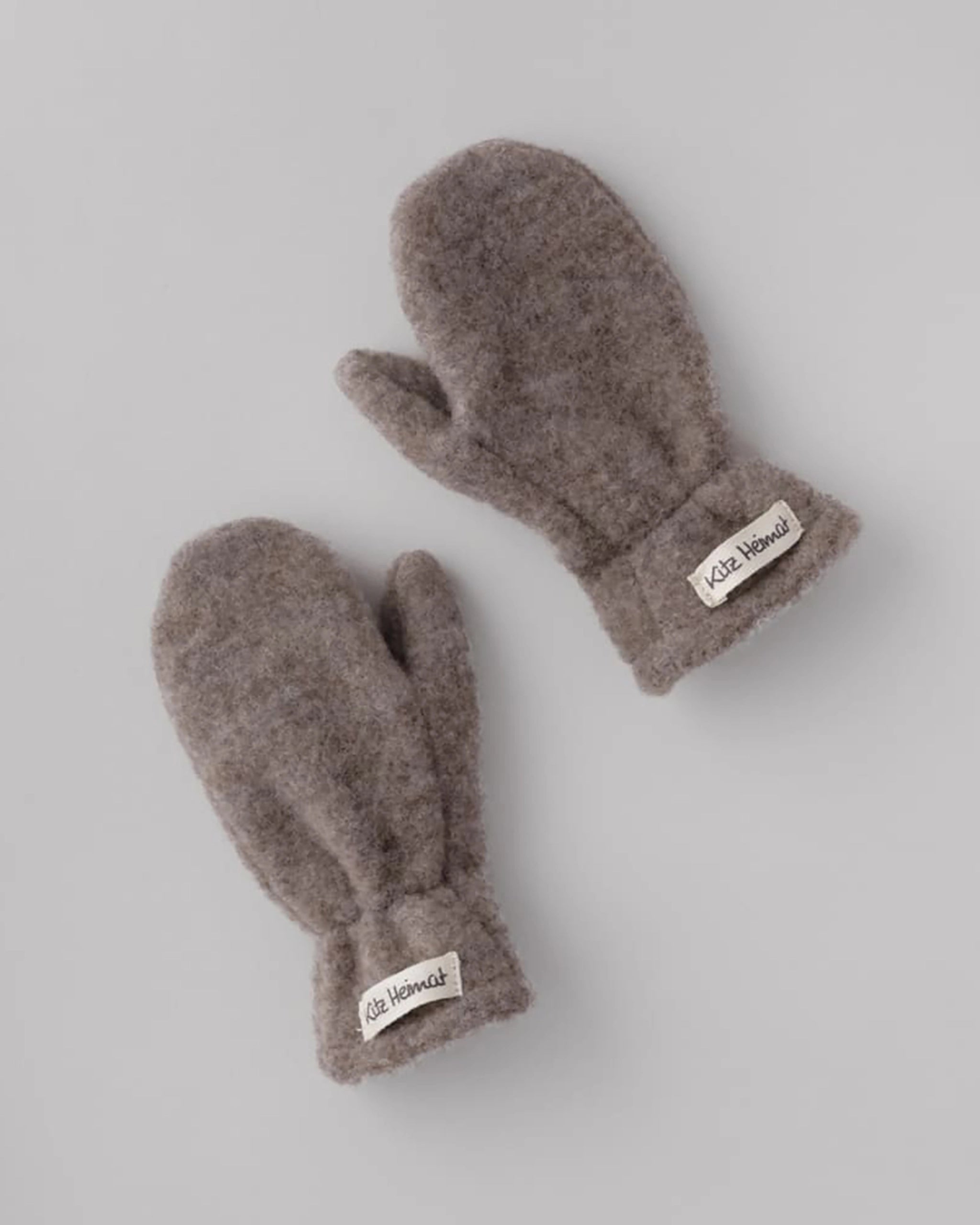 Wollfleece Fäustlinge - Greige
