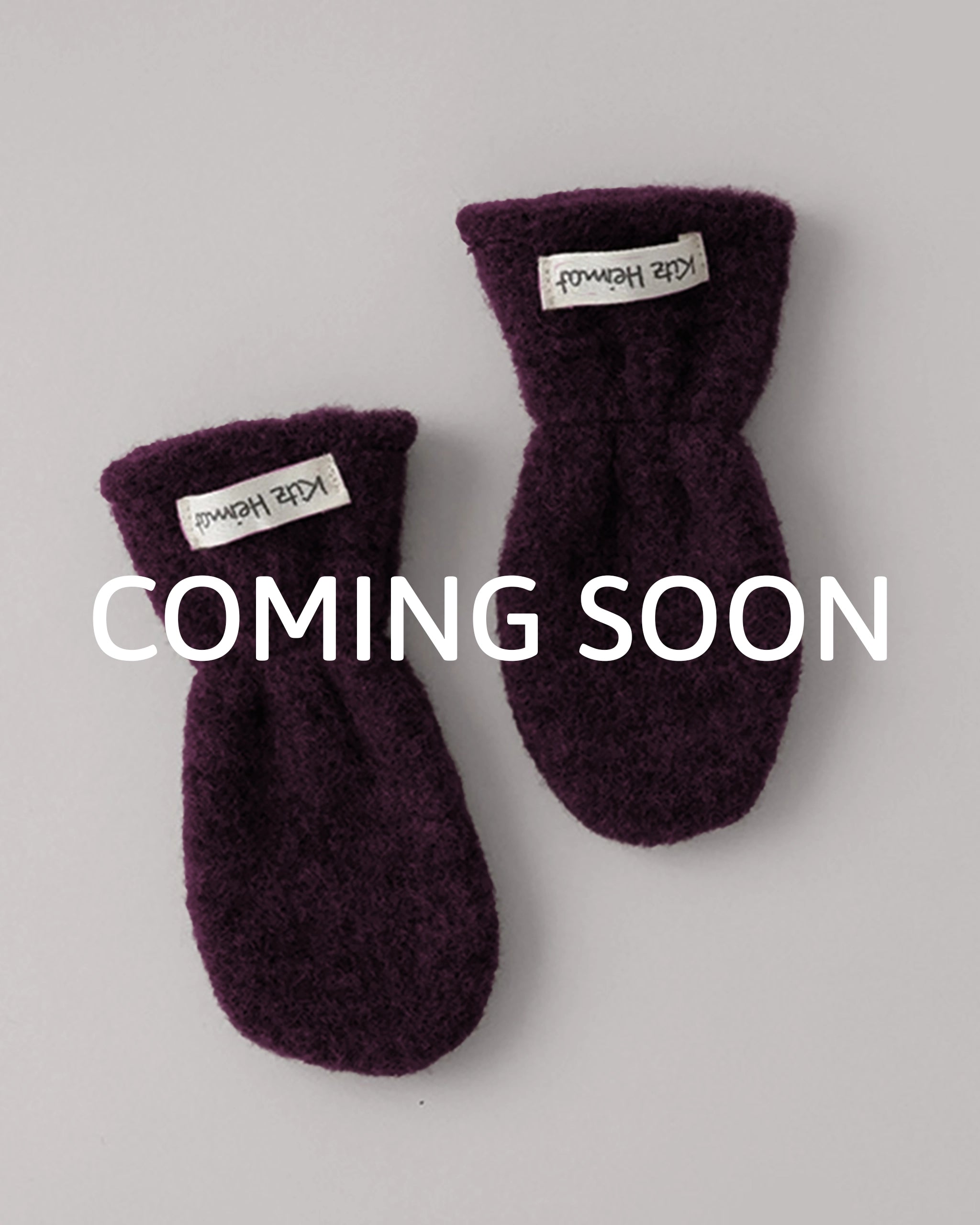 Wollfleece Fäustlinge - Plum