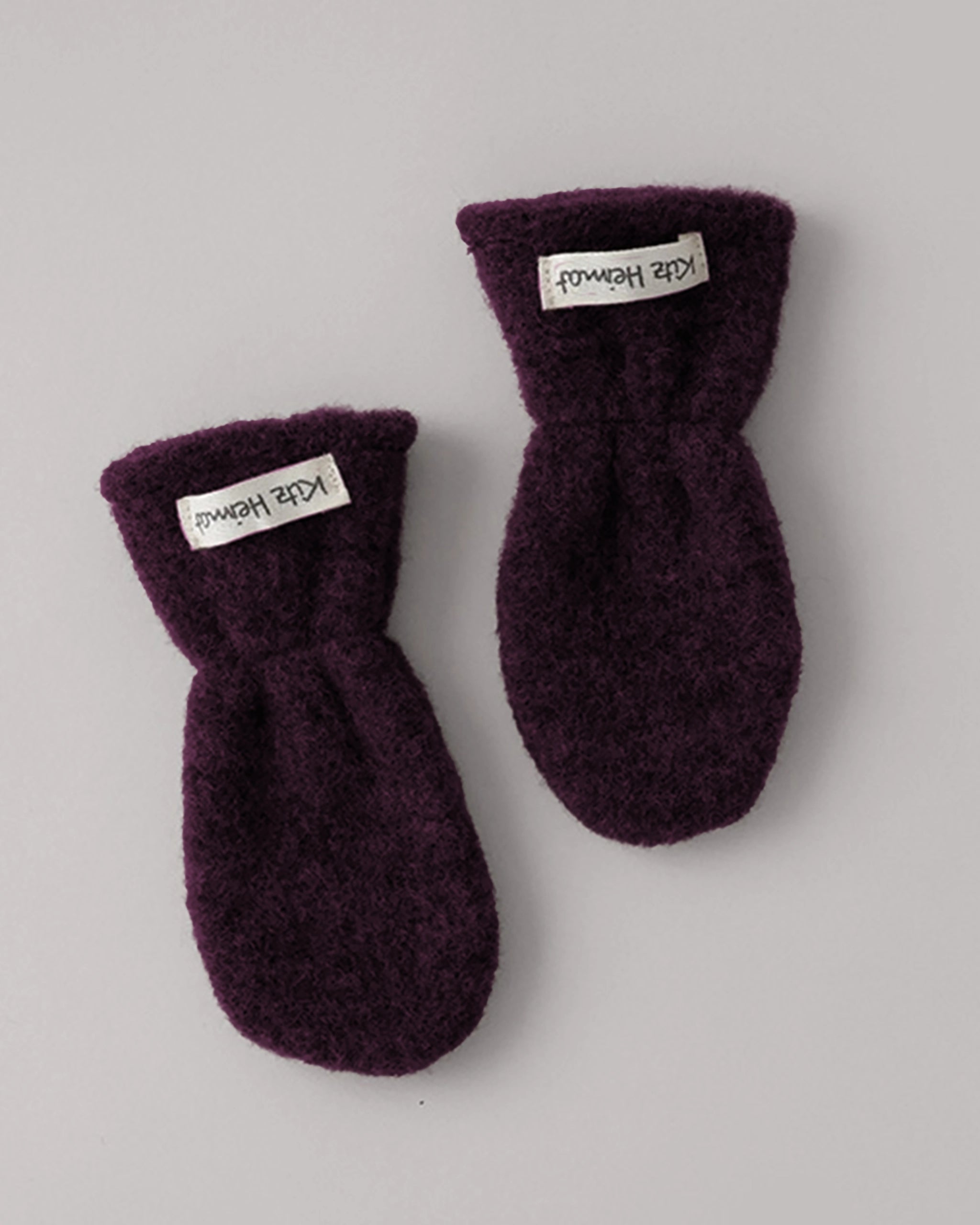 Wollfleece Fäustlinge - Plum
