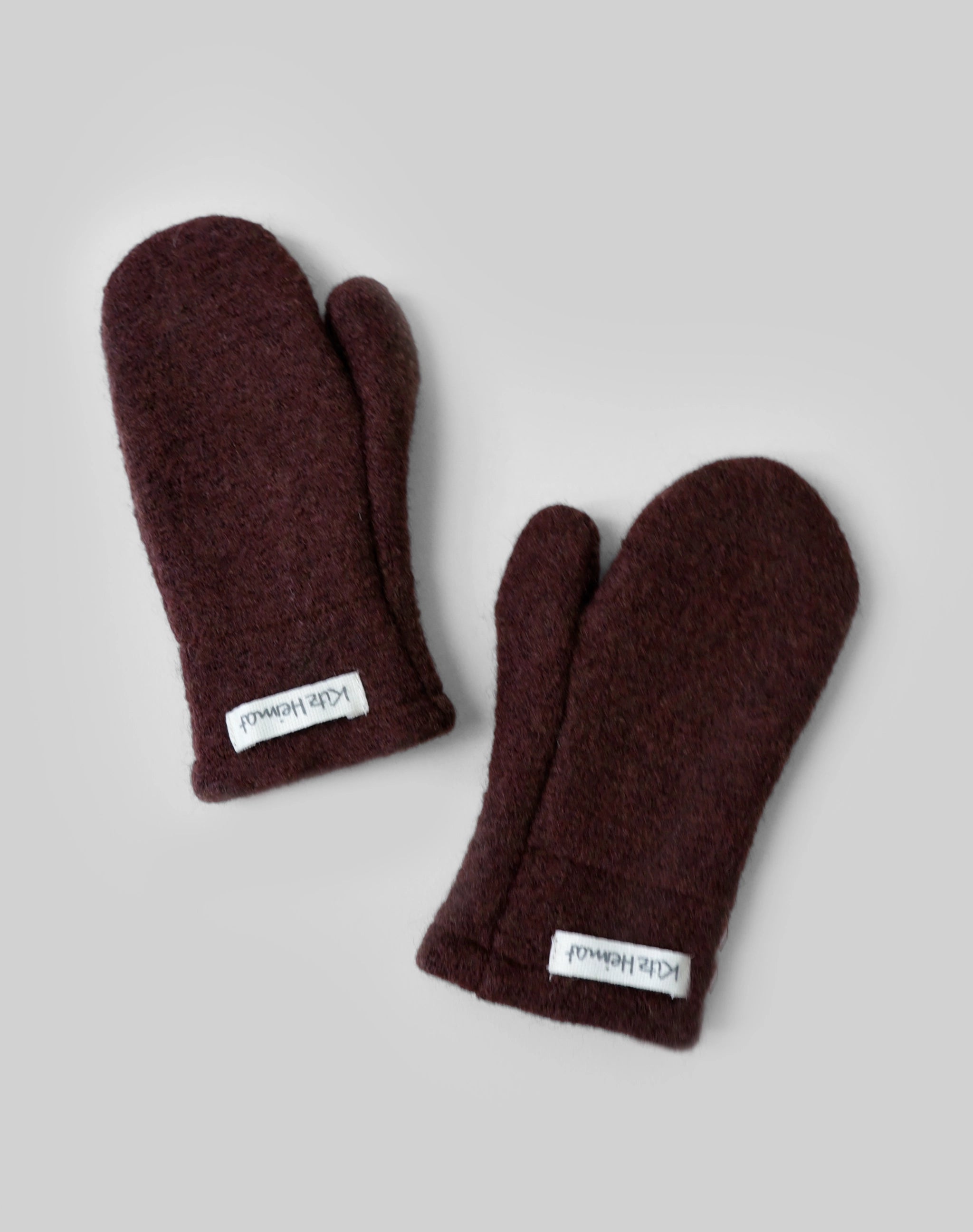 Wollwalk Fäustling Burgundy
