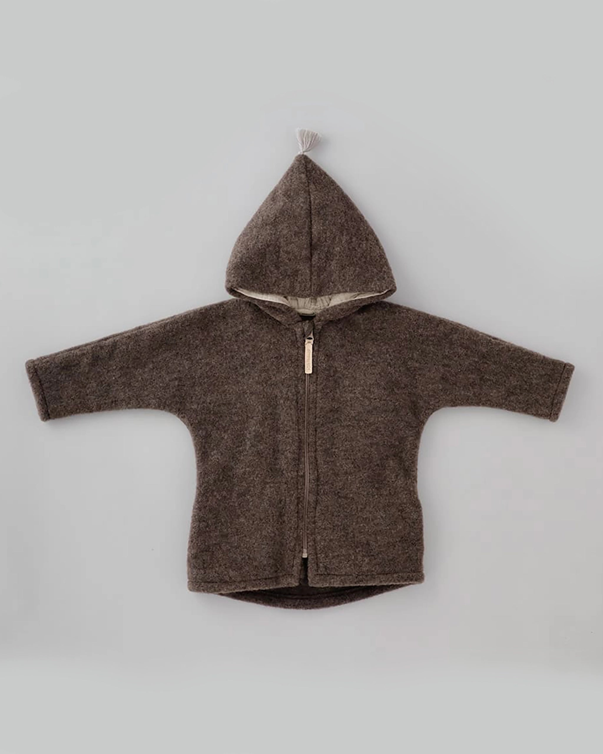 Wollfleece Jacke - Chocolate/Nude