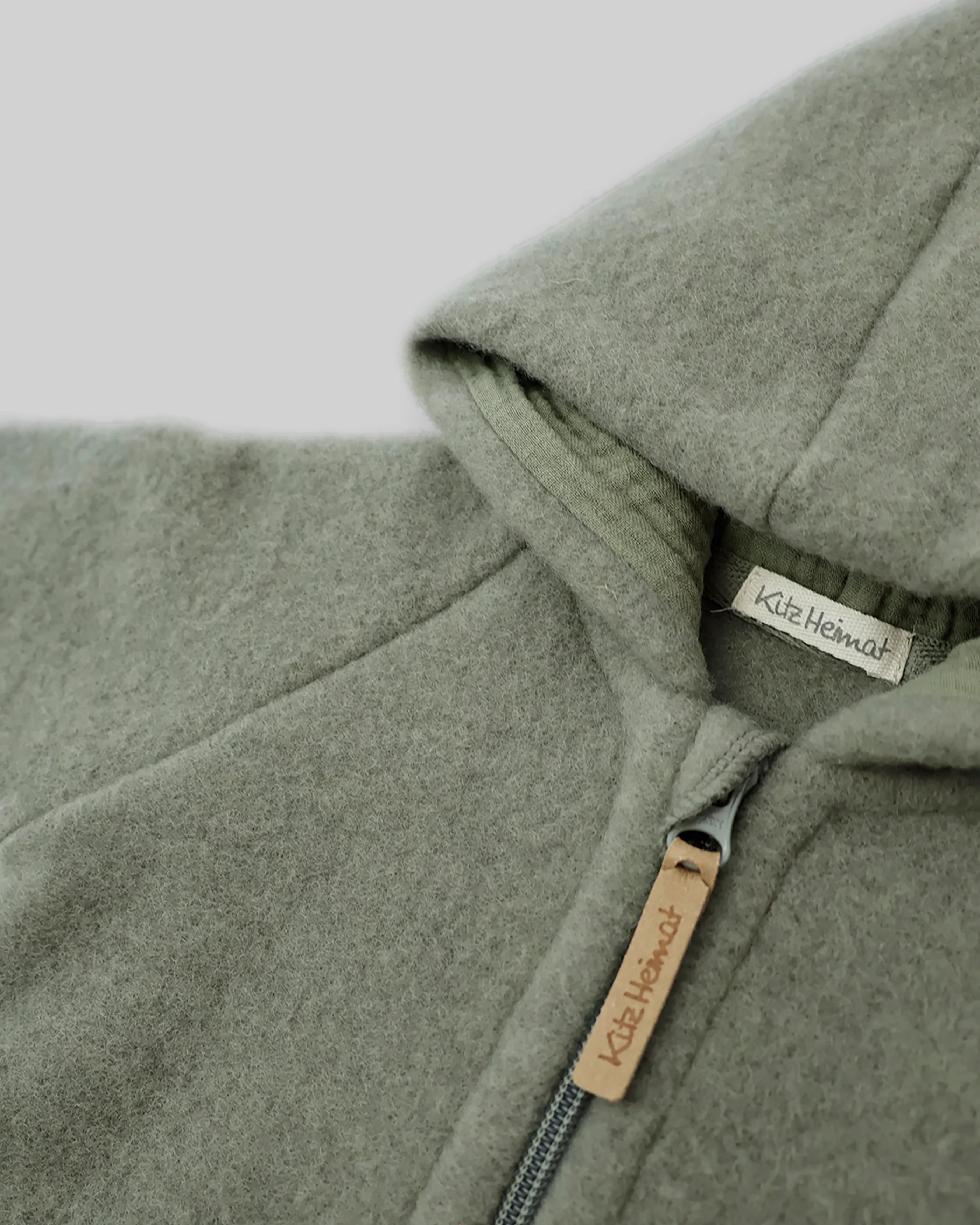 Wollfleece Jacke - Frost Green/Green
