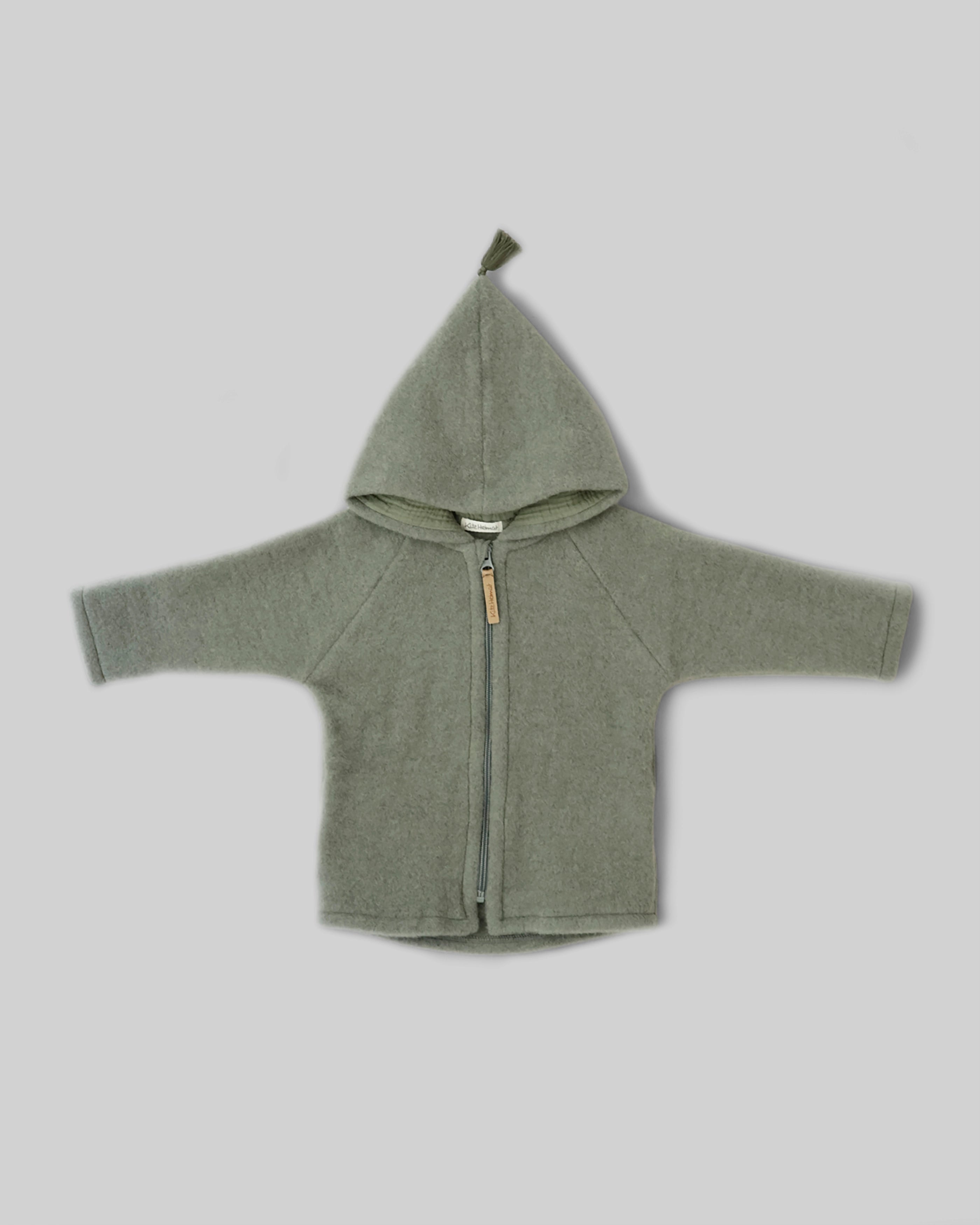 Wollfleece Jacke - Frost Green/Green