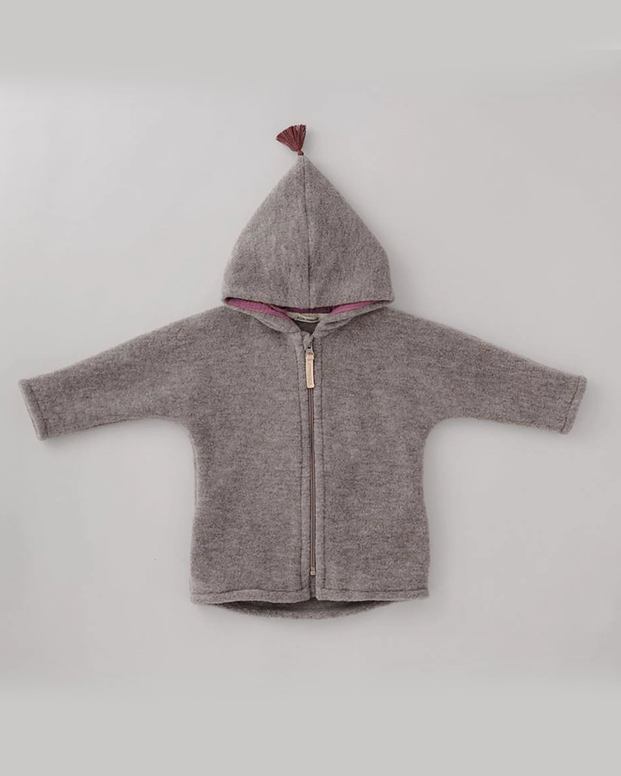 Wollfleece Jacke - Greige/Light Plum