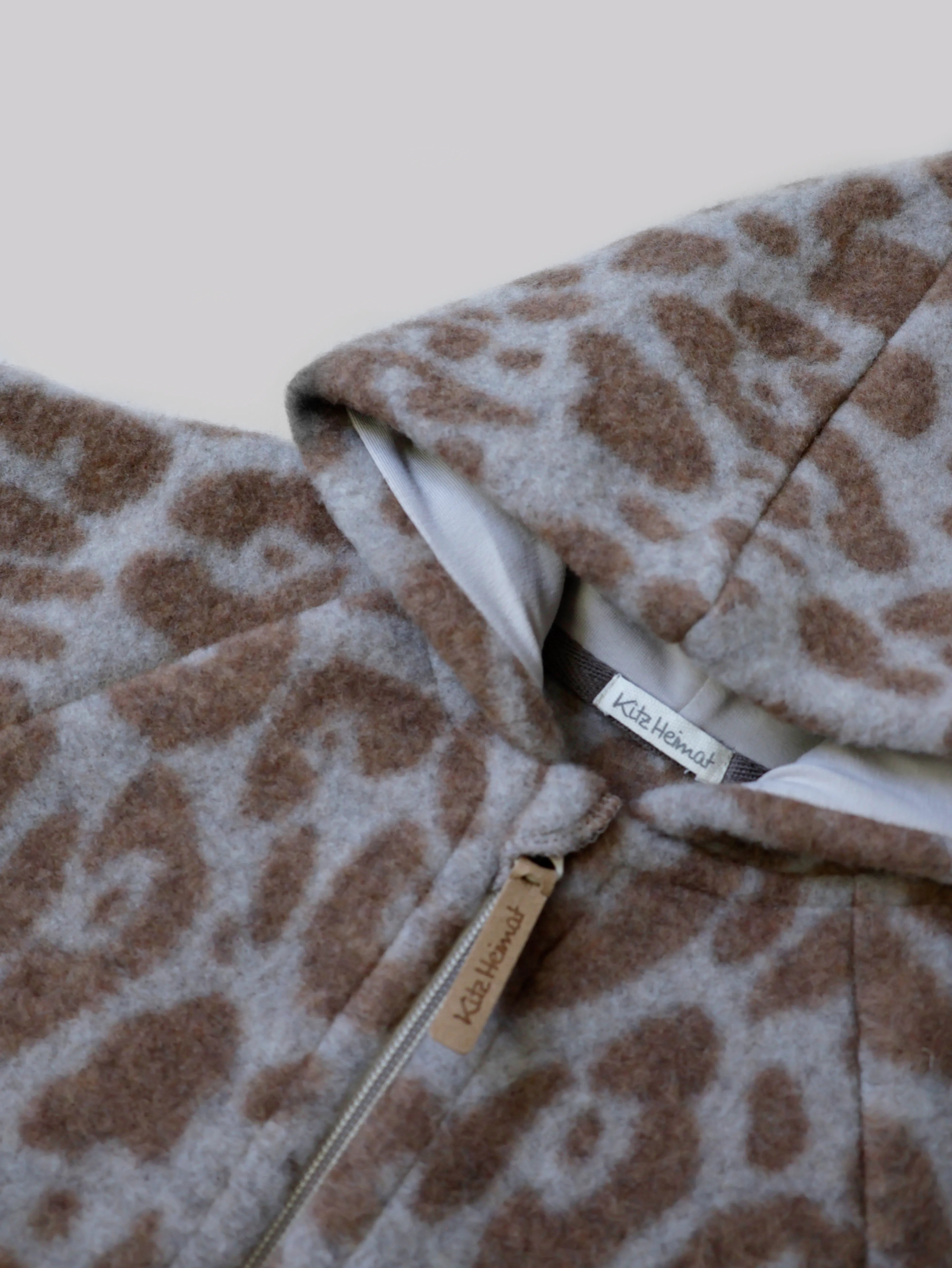Wollfleece Jacke - Leo Beige