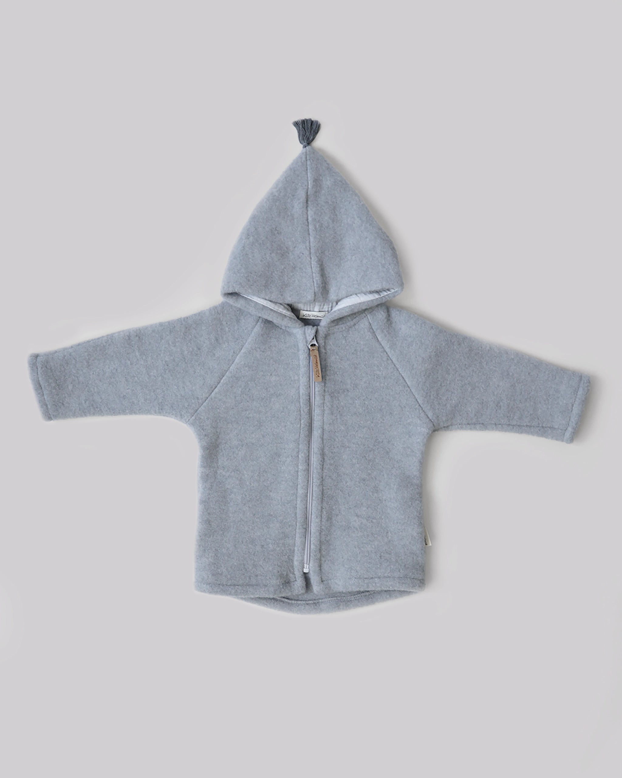 Wollfleece Jacke - Sky Grey/Grey