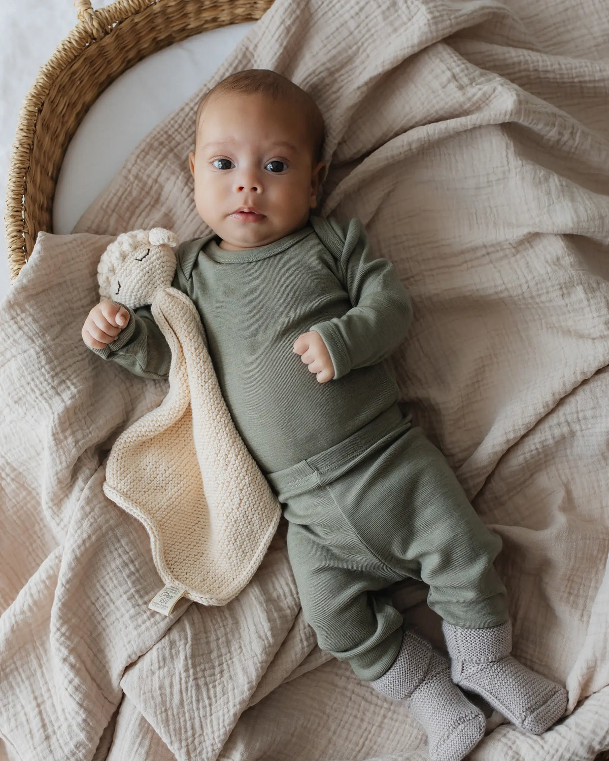 Bio-Merino Leggings - Frost Green