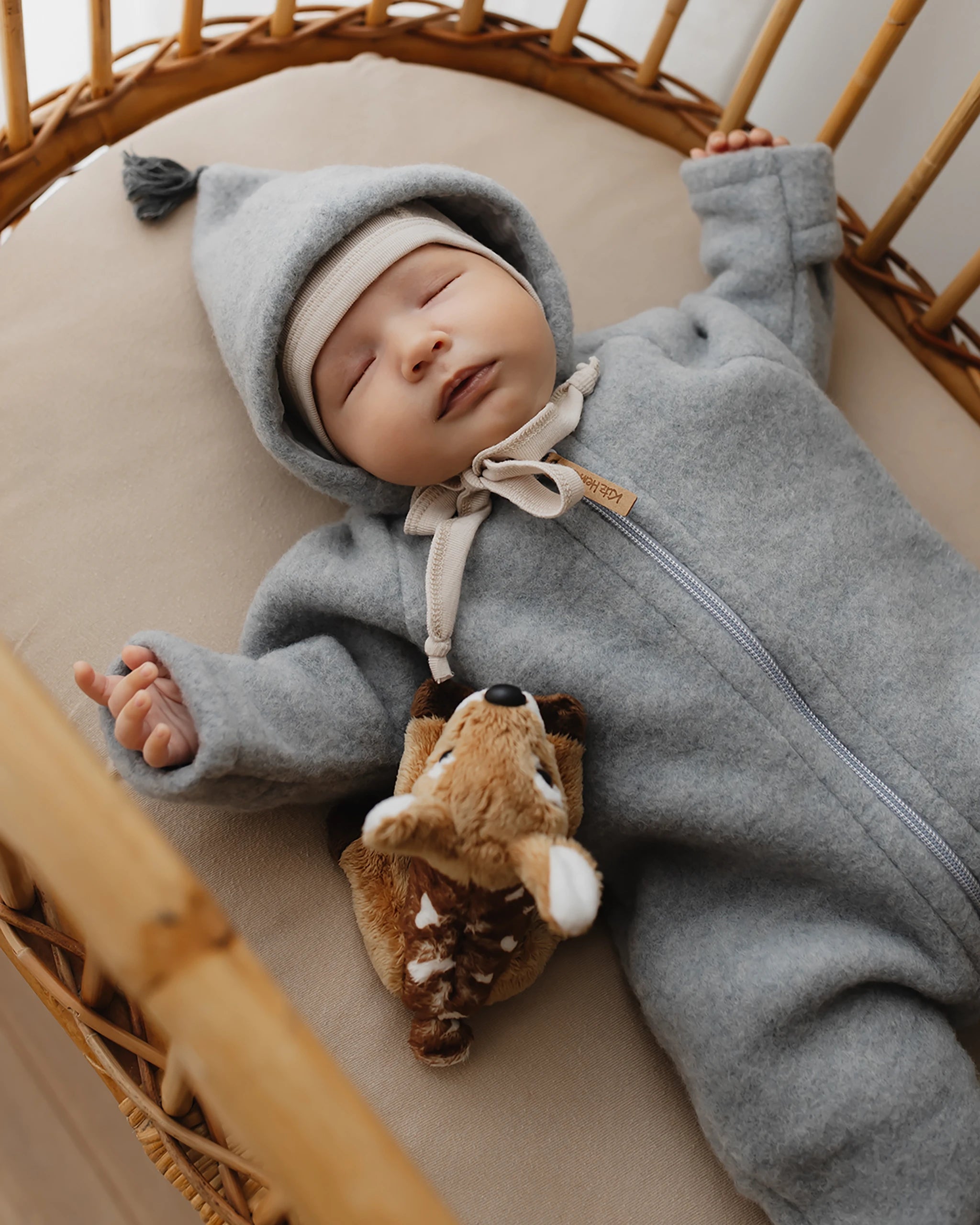 Wollfleece Overall - Sky Grey/Grey