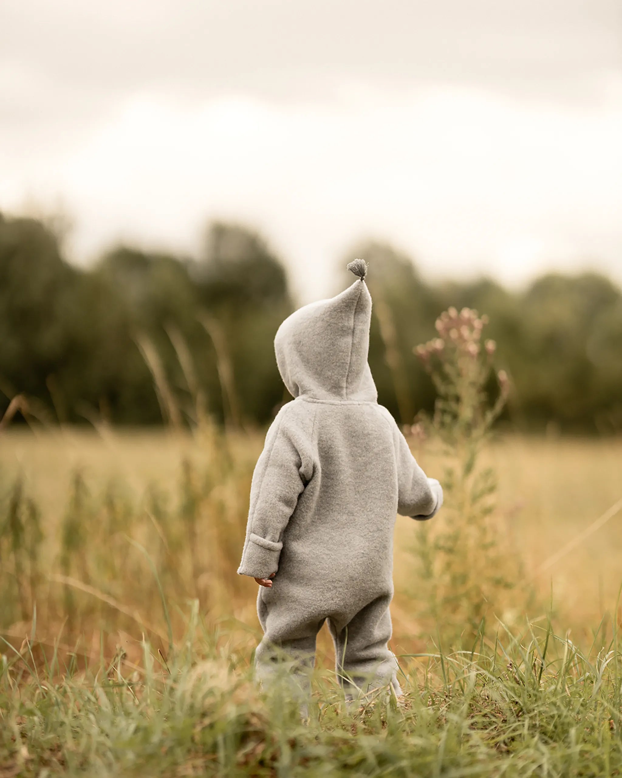 Wollfleece Overall - Sky Grey/Grey