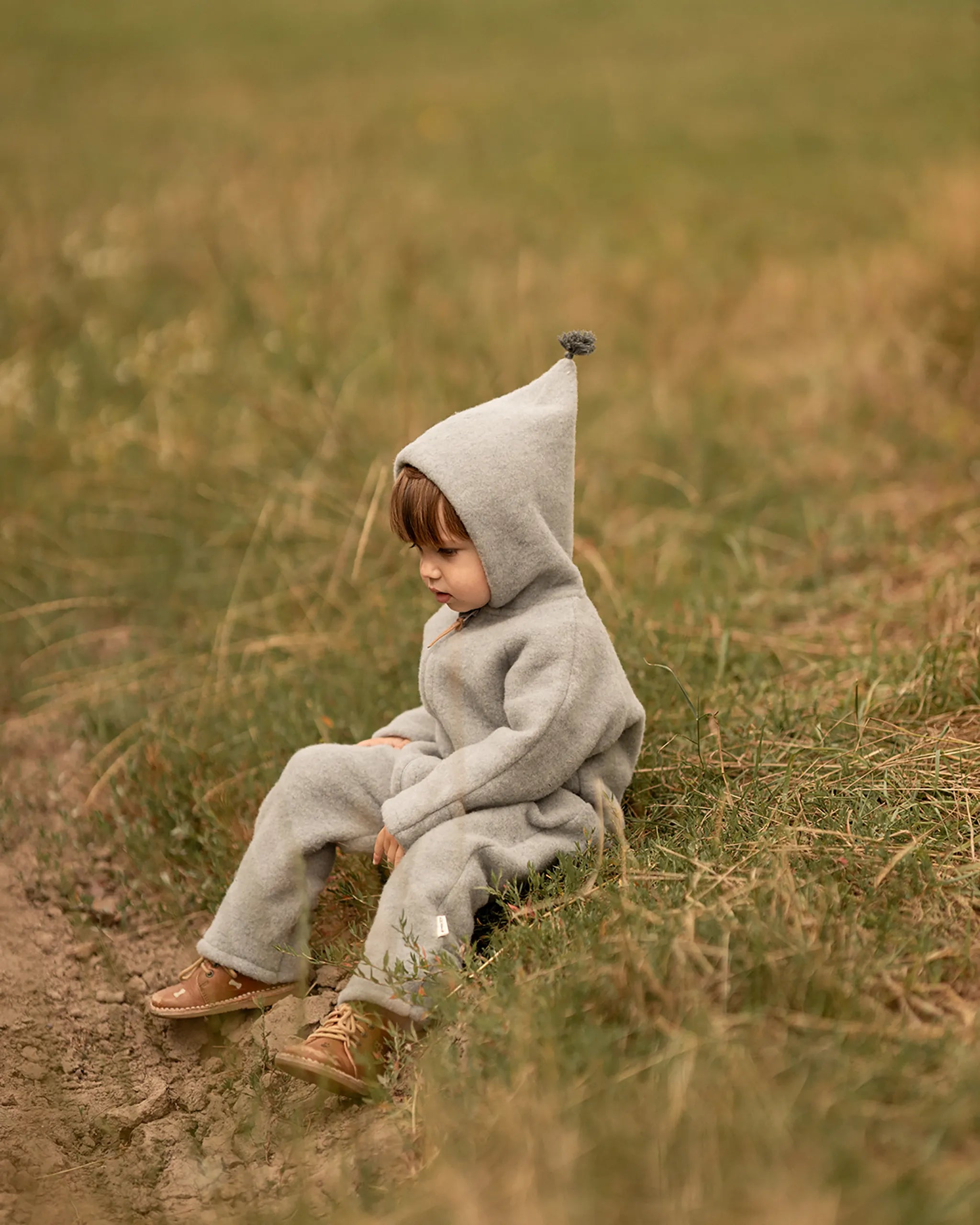 Wollfleece Overall - Sky Grey/Grey