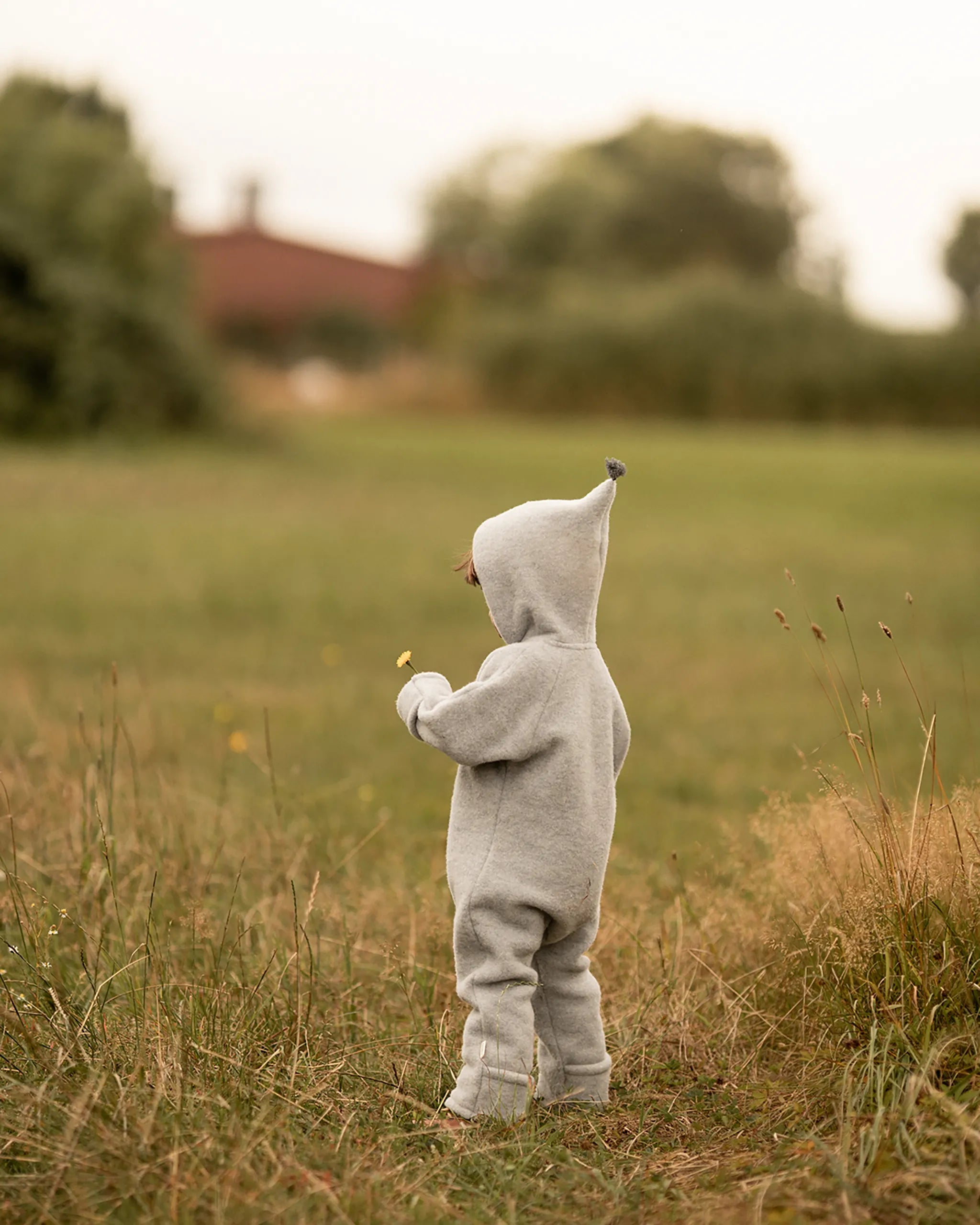 Wollfleece Overall - Sky Grey/Grey