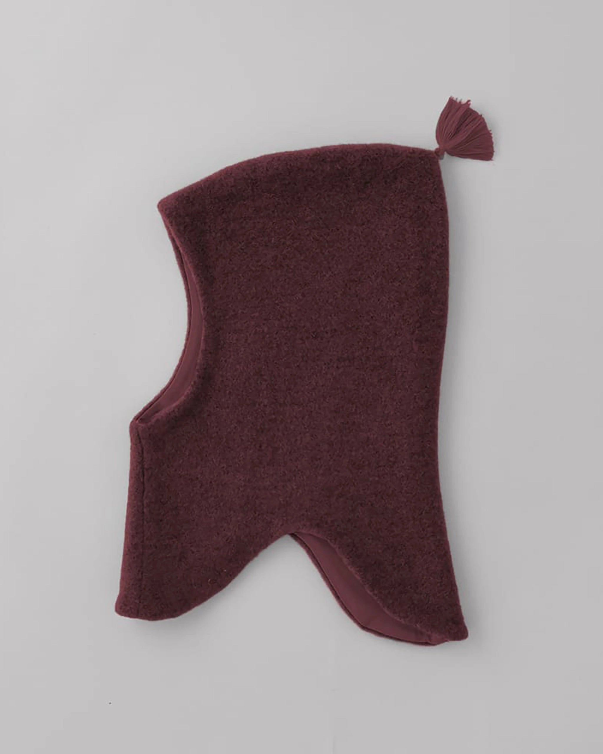 Wollfleece Schalmütze - Burgundy/Burgundy