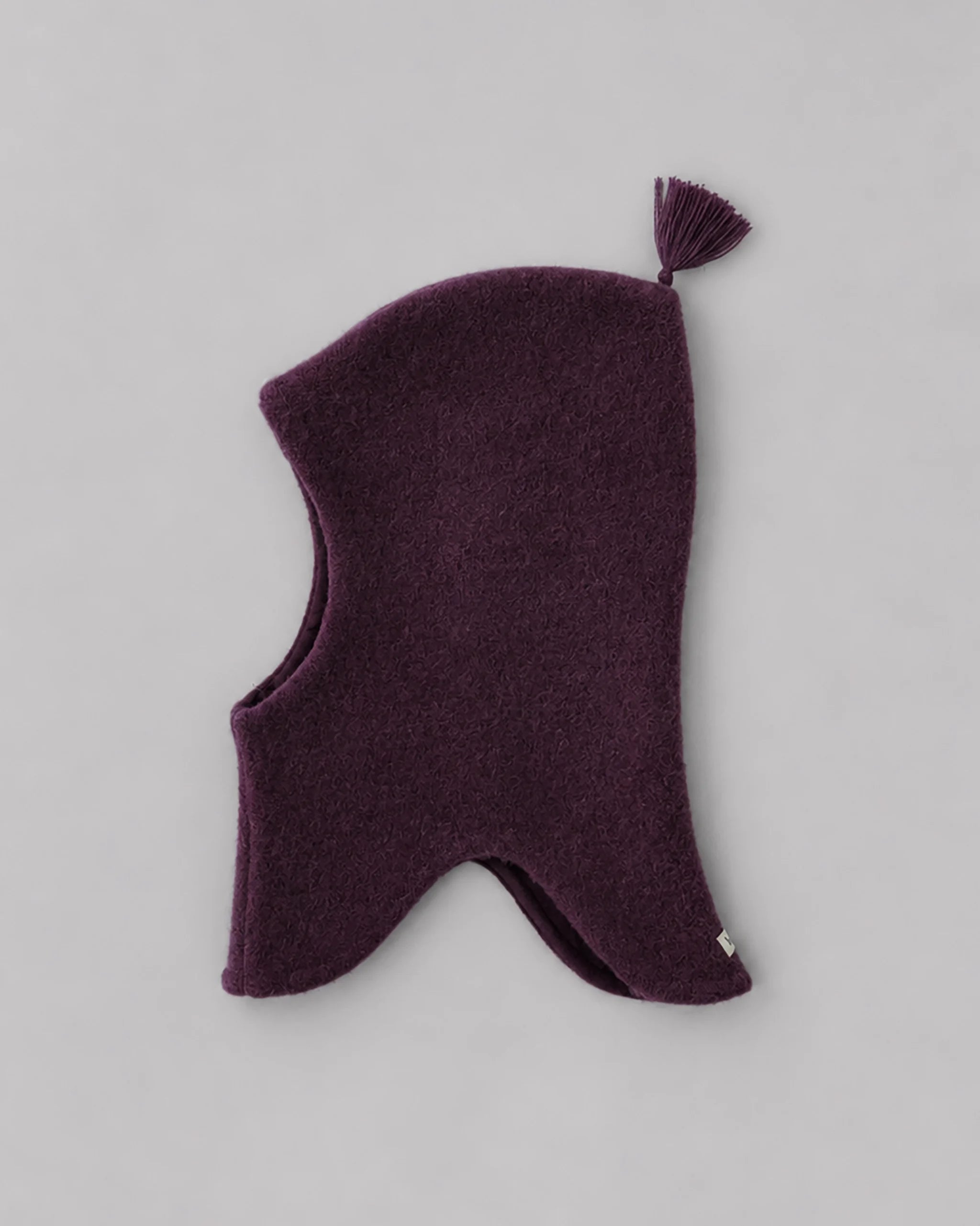 Wollfleece Schalmütze - Plum/Light Plum