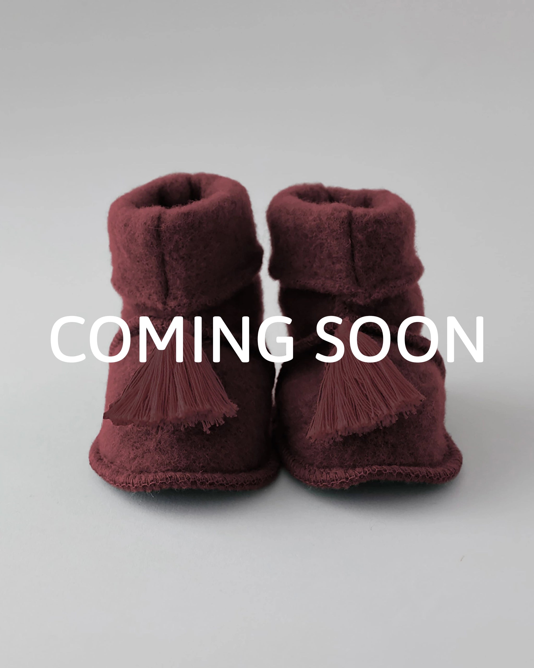 Wollfleece Trageschuhe - Burgundy/Burgundy