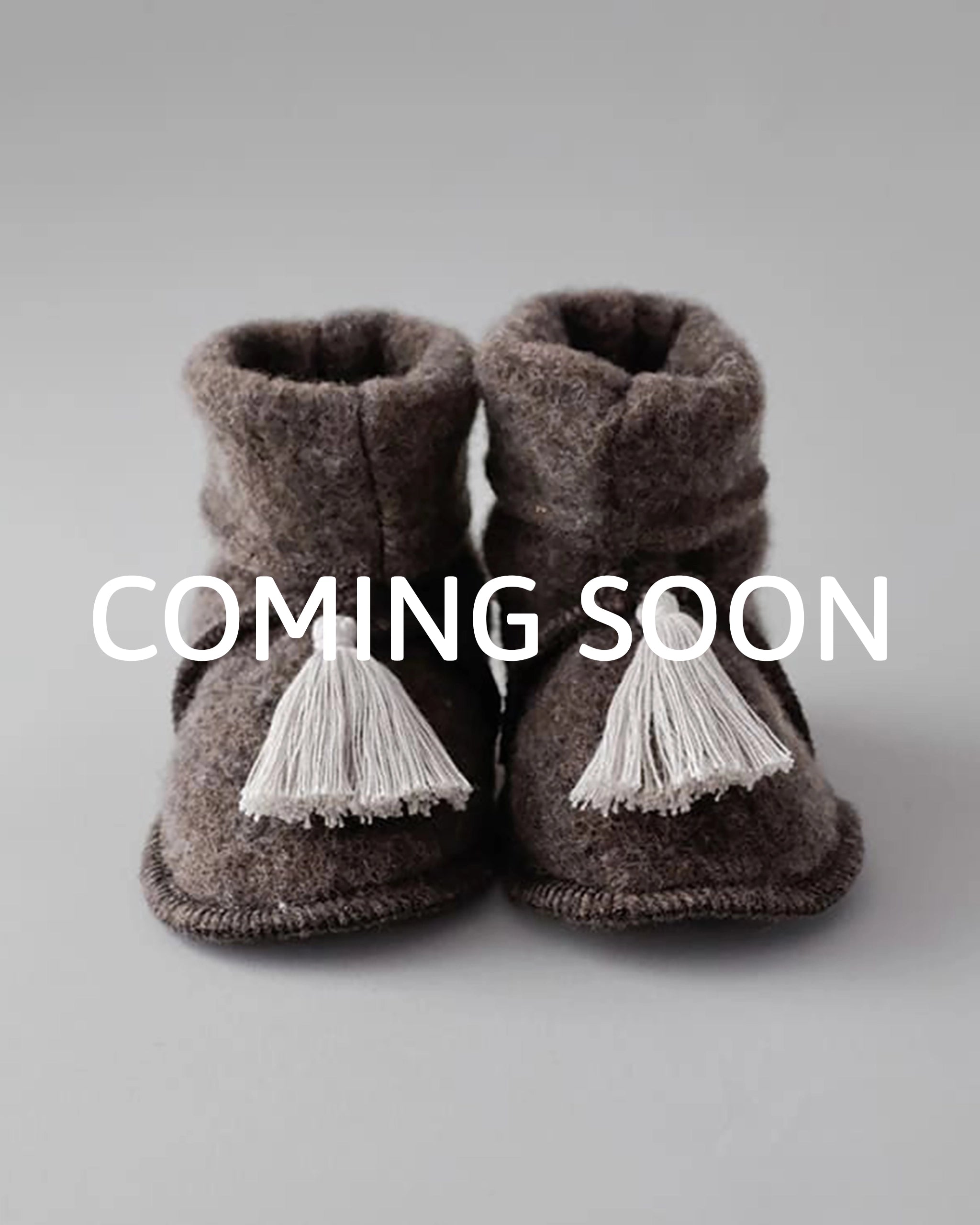 Wollfleece Trageschuhe - Chocolate/Nude