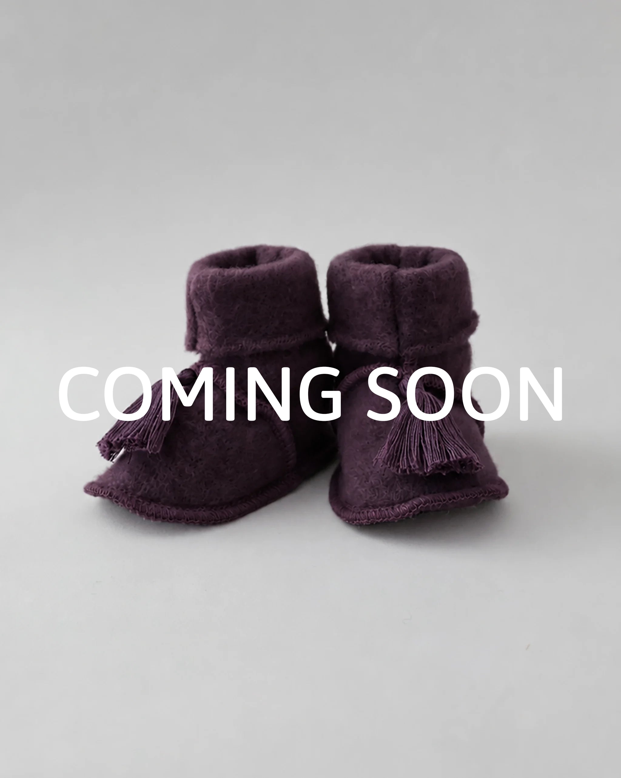 Wollfleece Trageschuhe - Plum