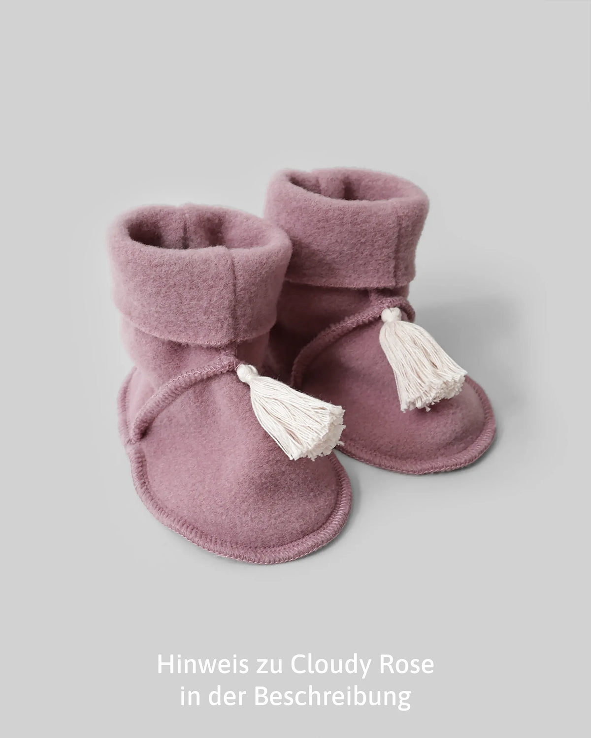 Wollfleece Trageschuhe - Cloudy Rose