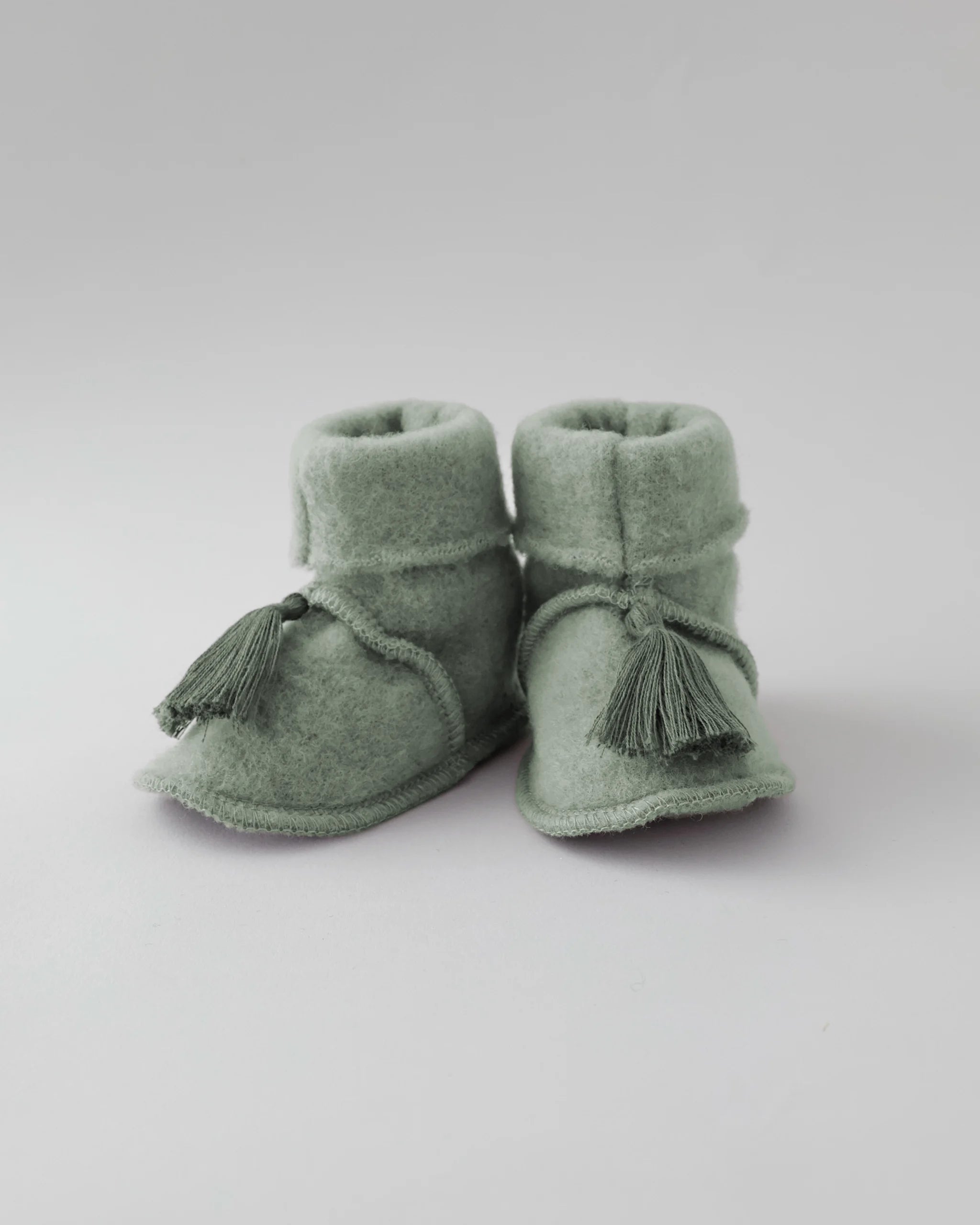 Wollfleece Trageschuhe - Frost Green