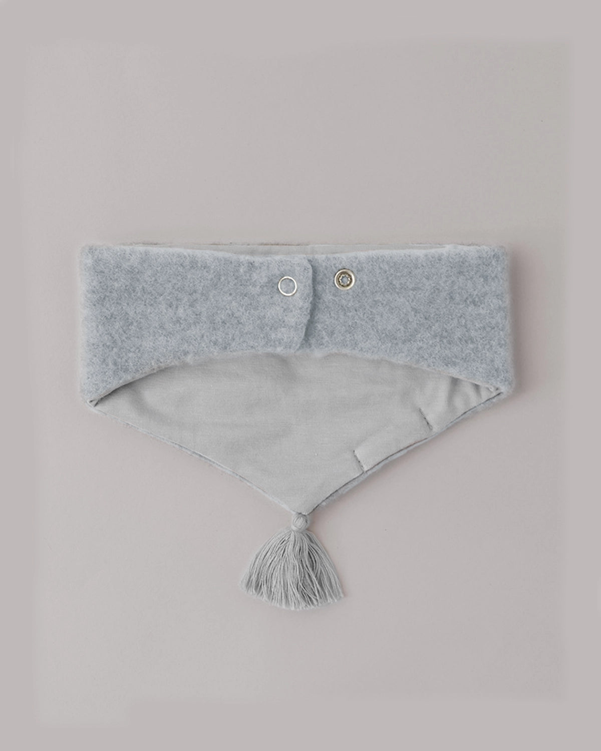Wollfleece Schal - Sky Grey/Grey