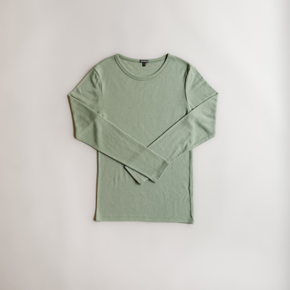 Damen Shirt Merino Dusty Green