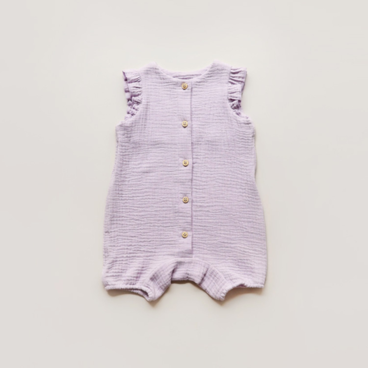 Overall Musselin Volant Pastel Lilac