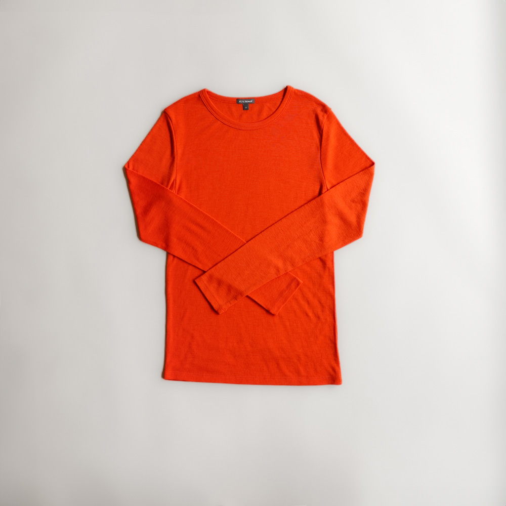 Damen Shirt Merino Bright Orange