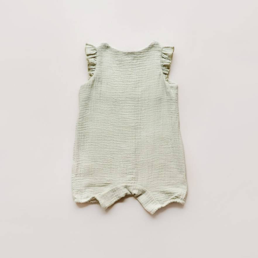 Overall Musselin Volant Light Green